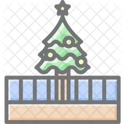 Capturing Yuletide Charm through Christmas Decoration Tree  Icon