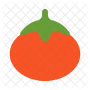 Caqui Fruta Comida Icono