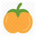 Caqui Fruta Comida Icono