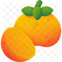 Caqui Fruta Comida Icono