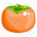 Caqui Fruta Comida Sana Icono