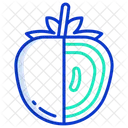 Caqui Fruta Saludable Icono