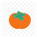 Caqui Fruta Fresco Icono