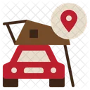 Car Camping Tent Icon