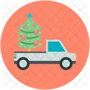 Car Trolley Christmas Icon