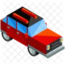 Red Family Car Icon