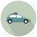 Grey Car Side View Car Vehicle Icon