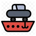 Car Ship Cargo Icon