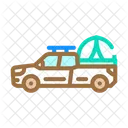 Car Tourist Tent Icon