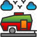 Car Caravan Trailer Icon