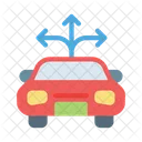 Car Direction Crossing Icon