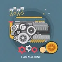 Car Machine Mechanic Icon