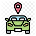 Car Location Map Icon