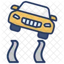 Car Accident Car Roll Over Road Accident Icon