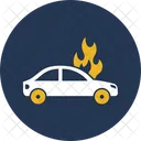 교통사고 불꽃  아이콘