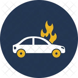 Car accident flame  Icon