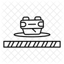 Police Line Car Accident Icon