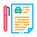 Car Purchase Agreement Icon