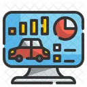 Car Analysis Computer Analysis Icon