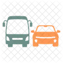 Car And Bus Bus Car Icon