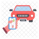Car Arrived Ride Tracking Ride Location Icon