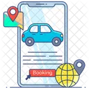 Car Booking Cab Booking Transport Reservation Icon