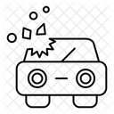Broken Glass Car Accident Icon