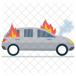 Car Burning  Icon