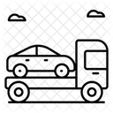 Car Carrier Truck Car Carrier Trailer Car Transport Icon