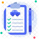 Car Check List Service Icon