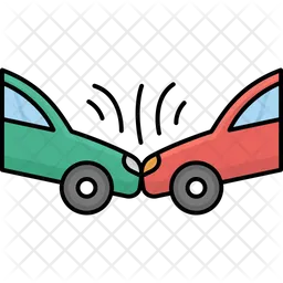 Car Collide Front Side  Icon