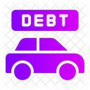 Car Debt  Icon