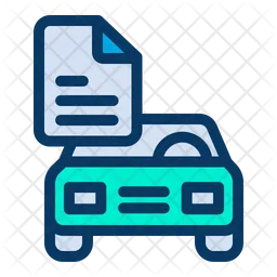 Car Document  Icon