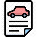 Car Document Car File Car Paper Icon