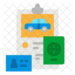 Car Document  Icon