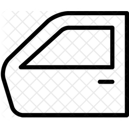 Car door Icon - Download in Line Style