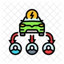 Electric Share Car Icon