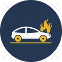 Car Engine Flaming Automobile Car Icon