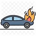 Car Engine Flaming Automobile Car Icon