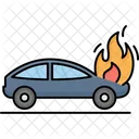 Car Engine Flaming Automobile Car Icon