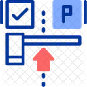 Car Entrance Entry Point Gate Icon