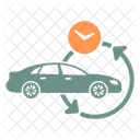 Car Exchange Car Dealer Time Icon