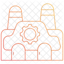 Car Factory Manufacturing Car Icon