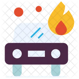 Car Fire  Icon