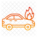 Car Fire Burning Car Car Icon