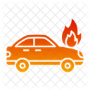 Car Fire Burning Car Car Icon