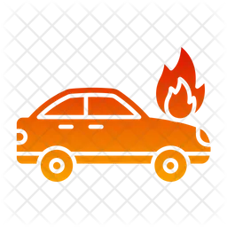 Car Fire  Icon