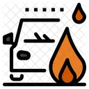 Car Fire Accident  Icon