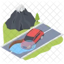 Car Flooding Car Accident Car Insurance Icon
