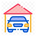 Garage Shed Car Icon